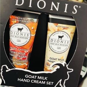 Dionis Goat Milk Hand Cream Set - Frosted Gingerbread & Nutty Vanilla